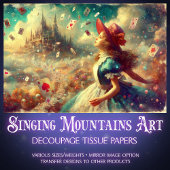 Fantasy Wonderland Castle Journey Decoupage Seidenpapier