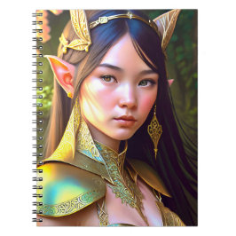 Fantasy Woodland Elf Notebook Notizblock