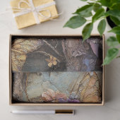 Fantasy Woodland Fairy with Butterflies Decoupage Seidenpapier (Geschenk)