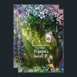 Fantasy Woodland Verzauberte Blume aus Wäldern Süß Einladung<br><div class="desc">Anpassen für jedes Ereignis.</div>