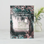 Fantasy Woodland Verzauberter Schwarzwald Prom Tan Einladung (Stehend Vorderseite)