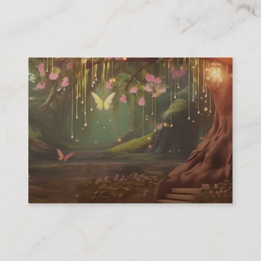 Fantasy Woodland Verzauberter Wald Süß 16 UAWG Begleitkarte (Rückseite)