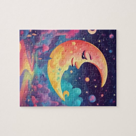 Fantasy World Colorful Moon Puzzle (Horizontal)