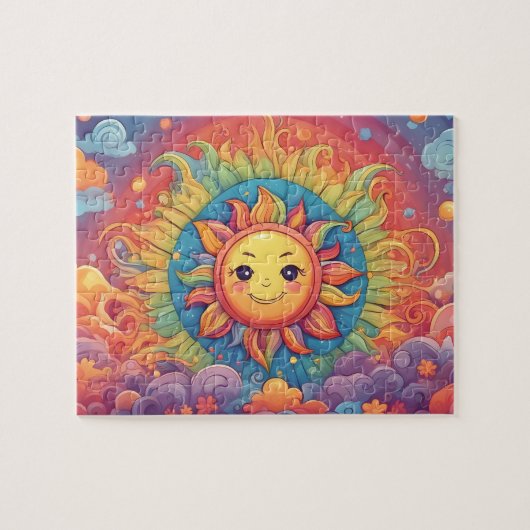 Fantasy World Colorful Sun Puzzle (Horizontal)