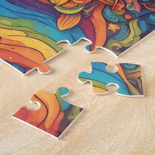 Fantasy World Colorful Sun Puzzle (Seite)