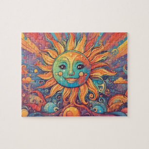 Fantasy World Colorful Sun Puzzle