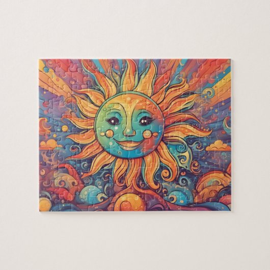 Fantasy World Colorful Sun Puzzle (Horizontal)