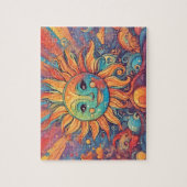 Fantasy World Colorful Sun Puzzle (Vertikal)