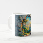 Fantasy World durch ein Cracks Wall Design Kaffeetasse (Vorderseite Links)