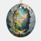 Fantasy World durch ein Cracks Wall Design Keramik Ornament (Links)