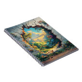 Fantasy World durch ein Cracks Wall Design Notizblock (Rechte Seite)