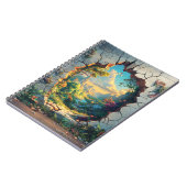 Fantasy World durch ein Cracks Wall Design Notizblock (Linke Seite)