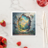 Fantasy World durch ein Cracks Wall Design Serviette (Beispiel)