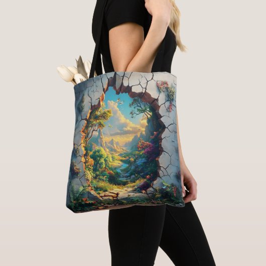 Fantasy World durch ein Cracks Wall Design Tasche (Von Nahem)