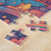 Fantasy World farbenfroher Zauberrauch mit Niedlic Puzzle (Seite)