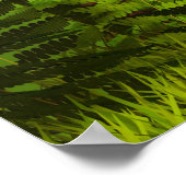 Fantasy World Forest, große Pilze und Fee Poster (Ecke)