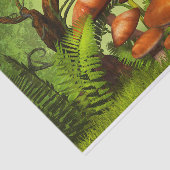 Fantasy World Forest, große Pilze und Fee Seidenpapier (Ausschnitt)