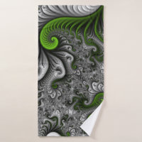 Fantasy World Green and Graue Abstrakte Fraktal Ar