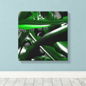 Fantasy World Malachit und Abstrakte Kunst des Fra Leinwanddruck (Insitu (Holzboden))