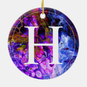 Fantasy World Monogram Keramik Ornament (Hinten)