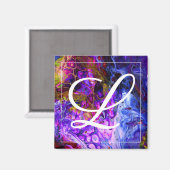 Fantasy World Monogram Magnet (Vorderseite/Rückseite)