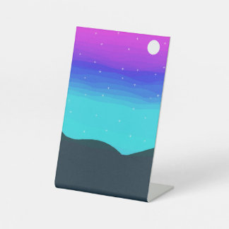 Fantasy World Moon Sockelschild