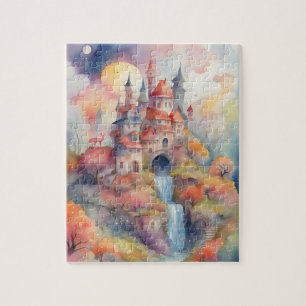 Fantasy World Watercolor Traumstrecke Airolo - Gle Puzzle