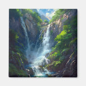 Fantasy World Waterfall Magnet (Vorne)