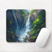 Fantasy World Waterfall Mousepad (Mit Mouse)