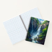 Fantasy World Waterfall Notizblock (Innenseite)