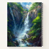 Fantasy World Waterfall Notizblock (Rückseite)
