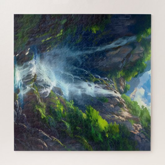 Fantasy World Waterfall Puzzle (Horizontal)