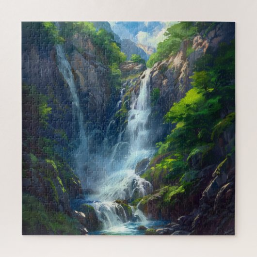 Fantasy World Waterfall Puzzle (Vertikal)