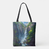 Fantasy World Waterfall Tasche (Rückseite)