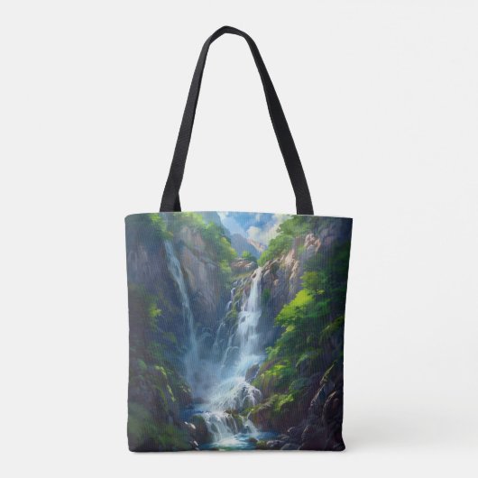Fantasy World Waterfall Tasche (Rückseite)