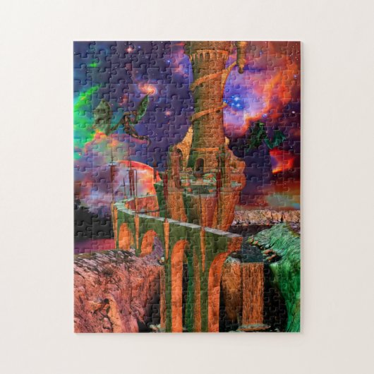 Fantasy Worlds Dragon Fight Puzzle (Vertikal)