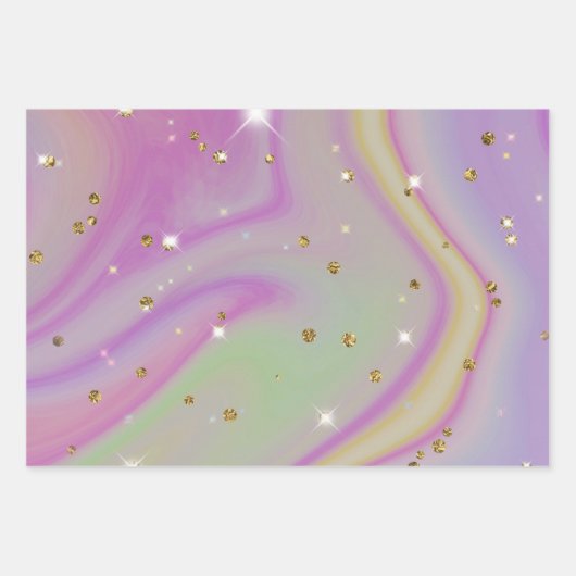 Fantasy Wrapping Paper Set (3) Geschenkpapier Set (Vorderseite 3)