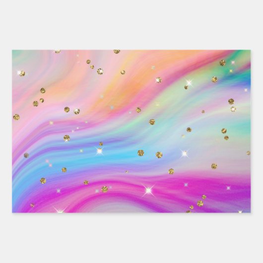 Fantasy Wrapping Paper Set (3) Geschenkpapier Set (Vorderseite)