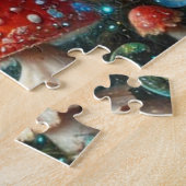 Fantasy-Wunderland Alice auf Pilz Puzzle (Seite)
