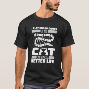 Fantasy-Würfel für Gamer-Katzen-Familie   Gaming-R T-Shirt