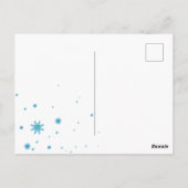 Fantasy Xmas Feenschnee-Urlaubsleuchten Postkarte (Rückseite)