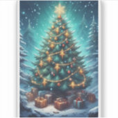 Fantasy Xmas Tree Aufkleber (Vorderseite)