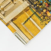 Fantasy Yellow Victorian House Fleecedecke (Ecke)