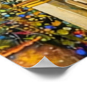 Fantasy Yellow Victorian House Poster (Ecke)