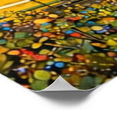 Fantasy Yellow Victorian House Poster (Ecke)