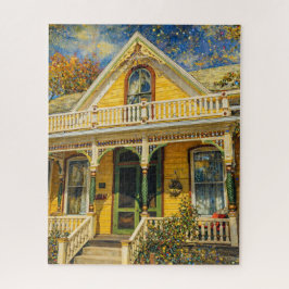 Fantasy Yellow Victorian House Puzzle