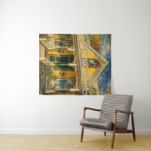 Fantasy Yellow Victorian House Wandteppich (Beispiel (Horizontal))