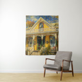 Fantasy Yellow Victorian House Wandteppich (Beispiel)