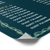 Fantasy Zauberhafte Hochzeitstabelle Poster (Ecke)