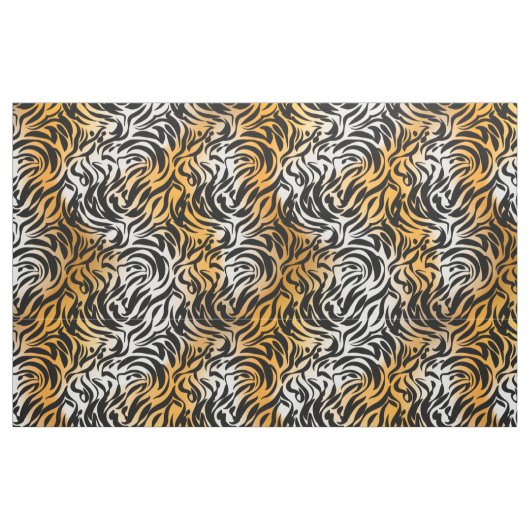 Fantasy Zebra Tiger Print Stoff (Fat Quarter (45,7 x 55,9 cm))